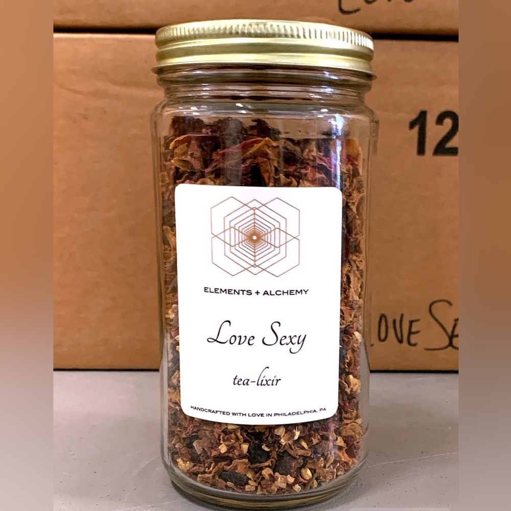 Organic ARTISAN BLEND Handcrafted FRESH LOOSE LEAF TEA - One 12oz MASON JARS